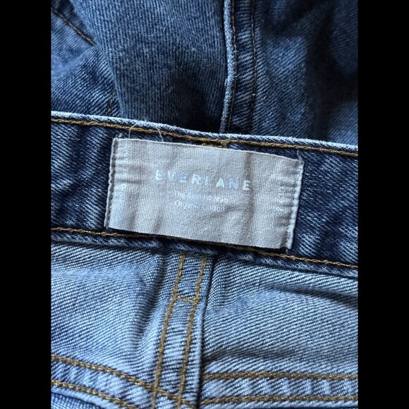 Everlane Jeans 32 x 30 Womens Blue Straight Organic Cotton Mid Rise - Picture 7 of 9